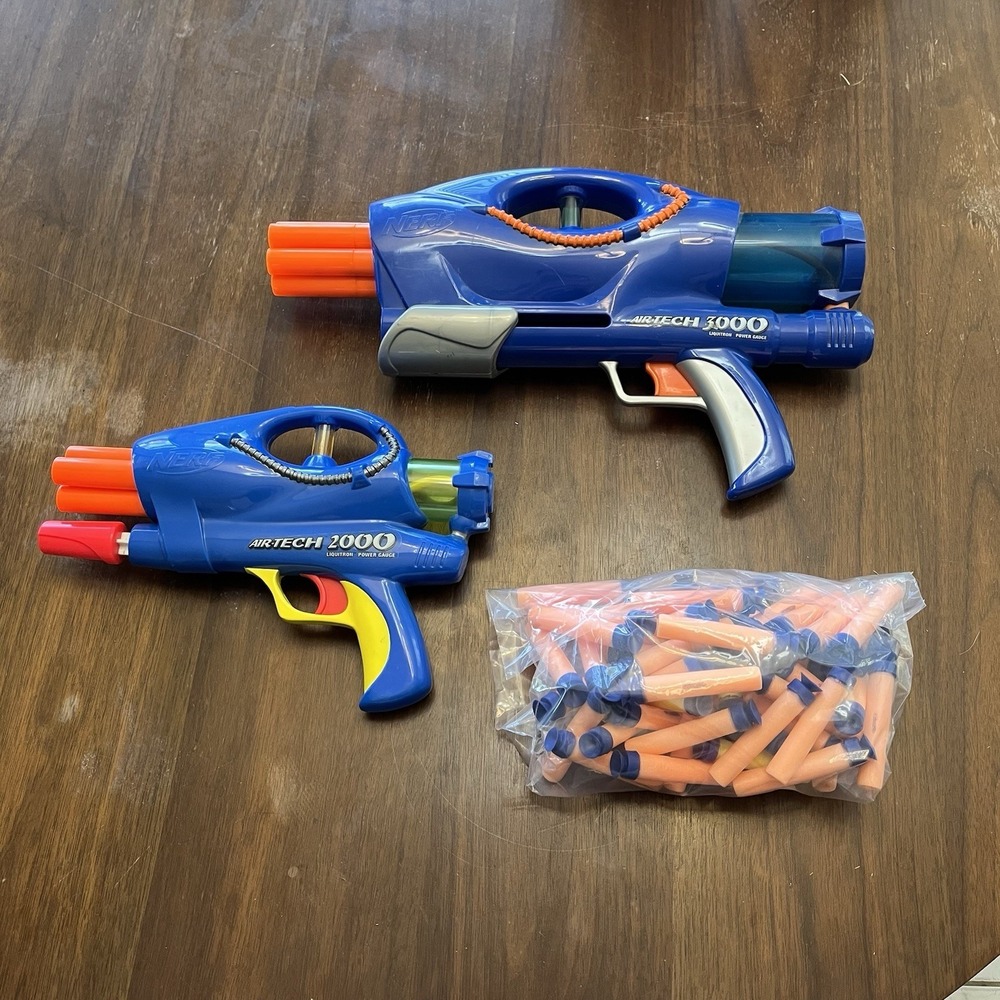 Nerf Air Tech‎ 2000 3000 Liquitron Power Gauge With Darts Cleaned And Tested